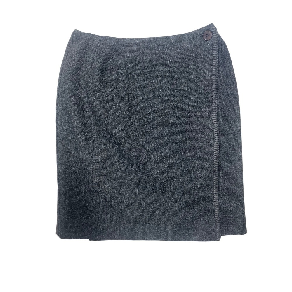 Vintage Herman Geist Women's Gray Wool Skirt – Size 8 | Classic Lined Midi